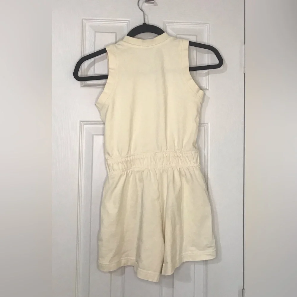 Nike Girls Cream Sleeveless Romper